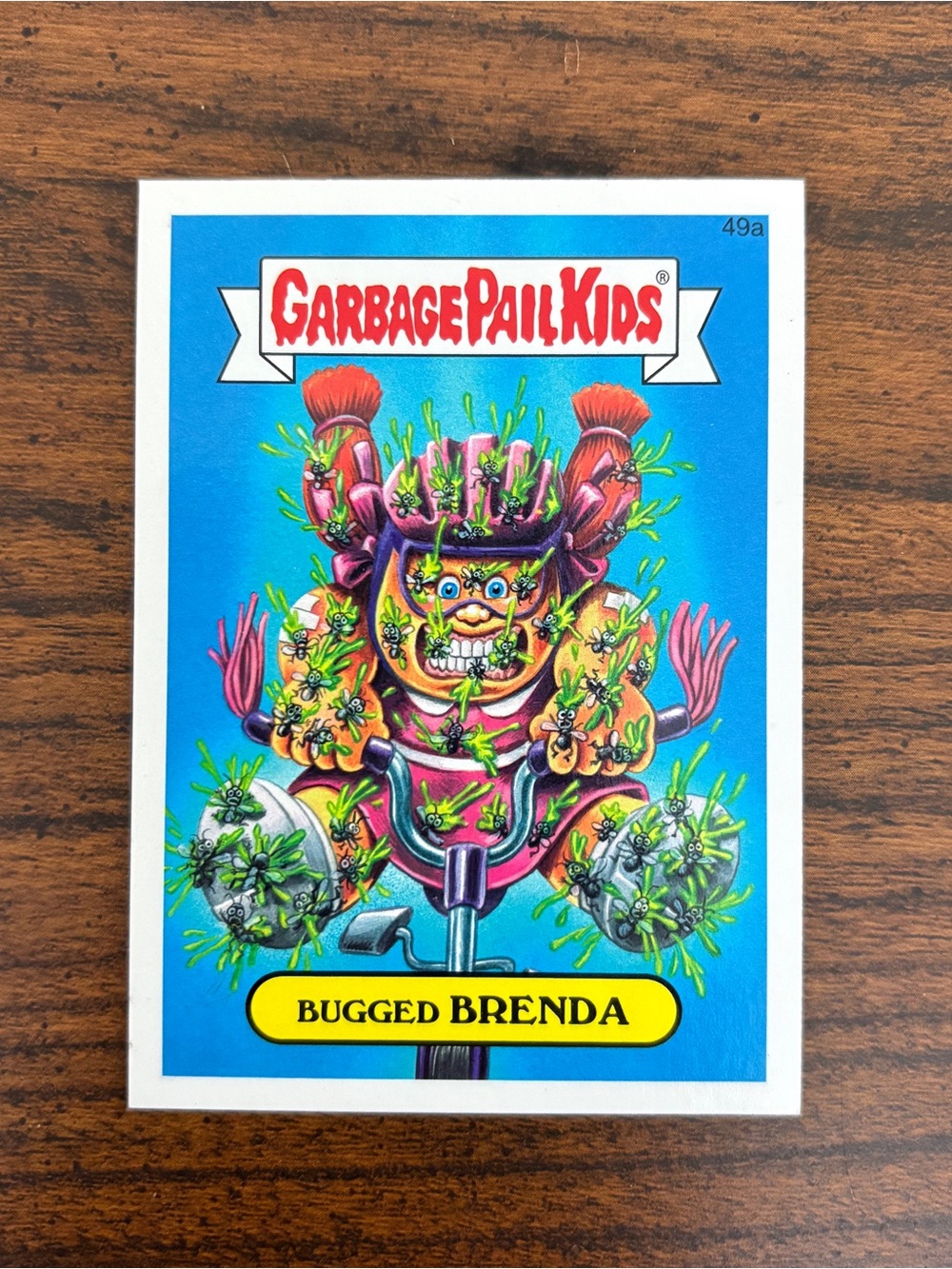 Bugged BRENDA - Garbage Pail Kids Trading Card